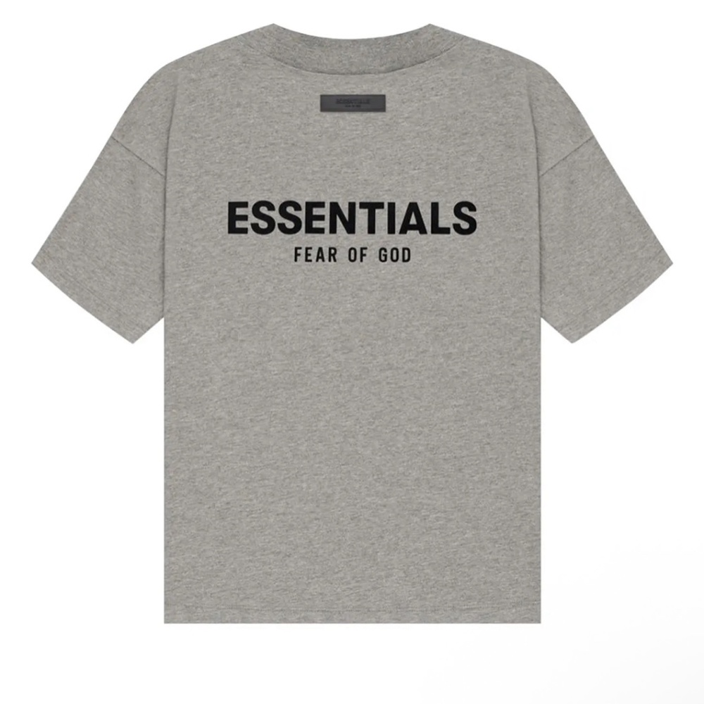 Fear Of God Essentials tee in dark oatmeal